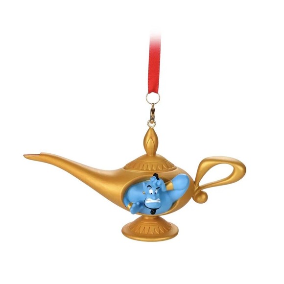 Disney Other - Disney Sketchbook Aladdin Genie Lamp Christmas Tree Ornament New with Tag